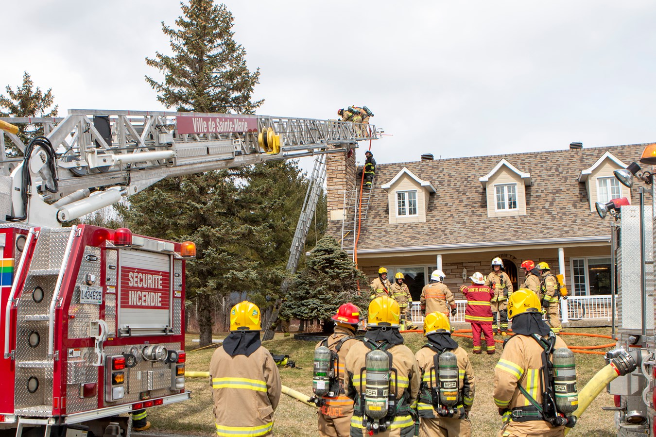 Début d'incendie à Frampton