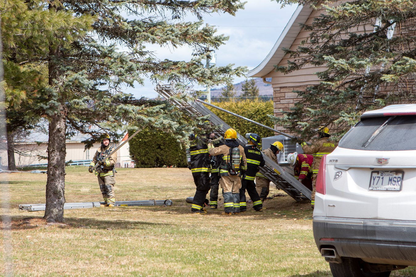 Début d'incendie à Frampton