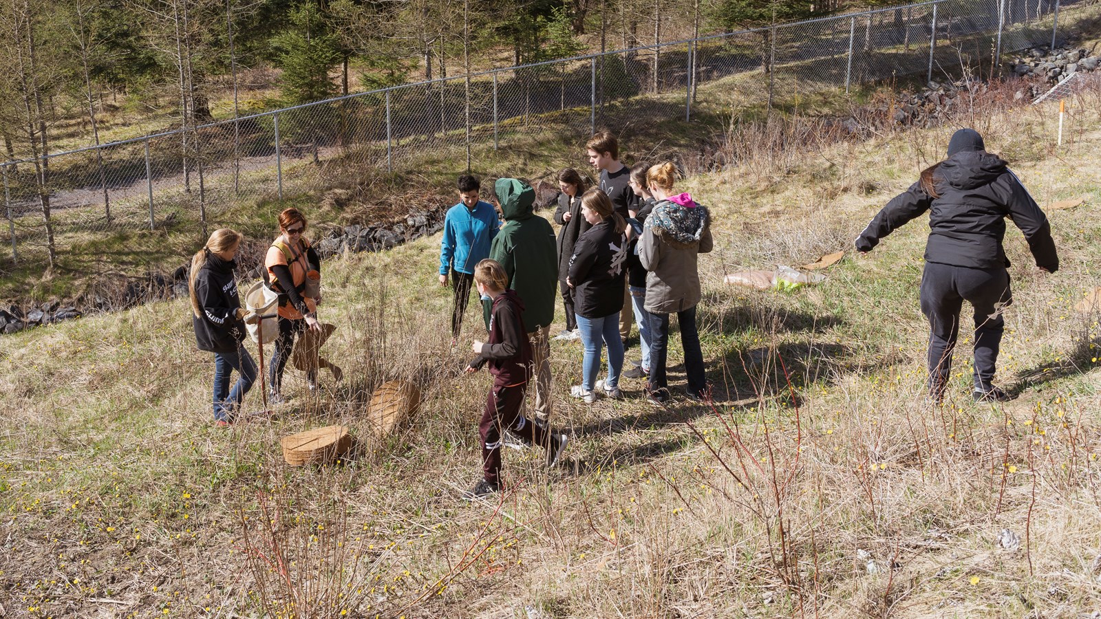 Un groupe à l'ouvrage
