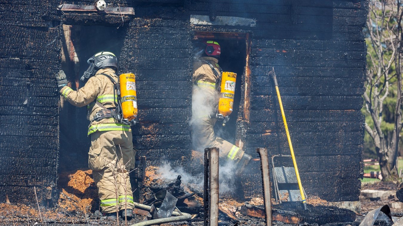 Feu à Saint-Gédéon: la maison est une perte totale