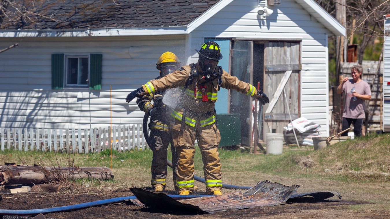 Feu à Saint-Gédéon: la maison est une perte totale