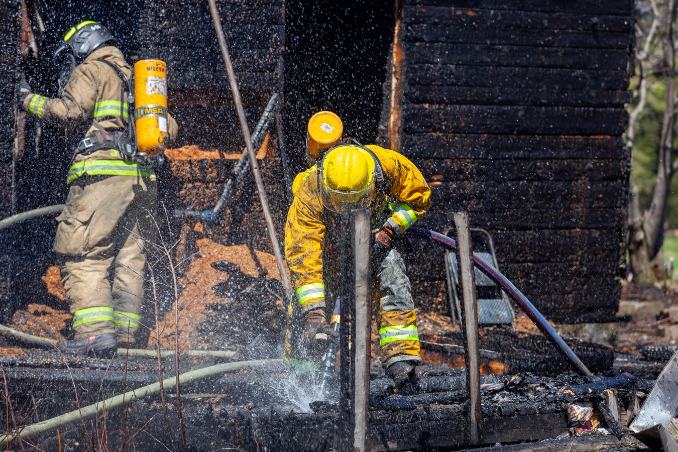 Feu à Saint-Gédéon: la maison est une perte totale