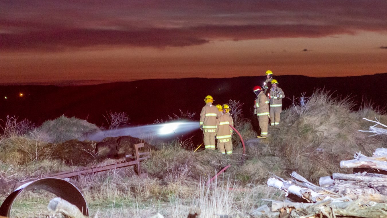 Feu de broussaille Saint-Odilon