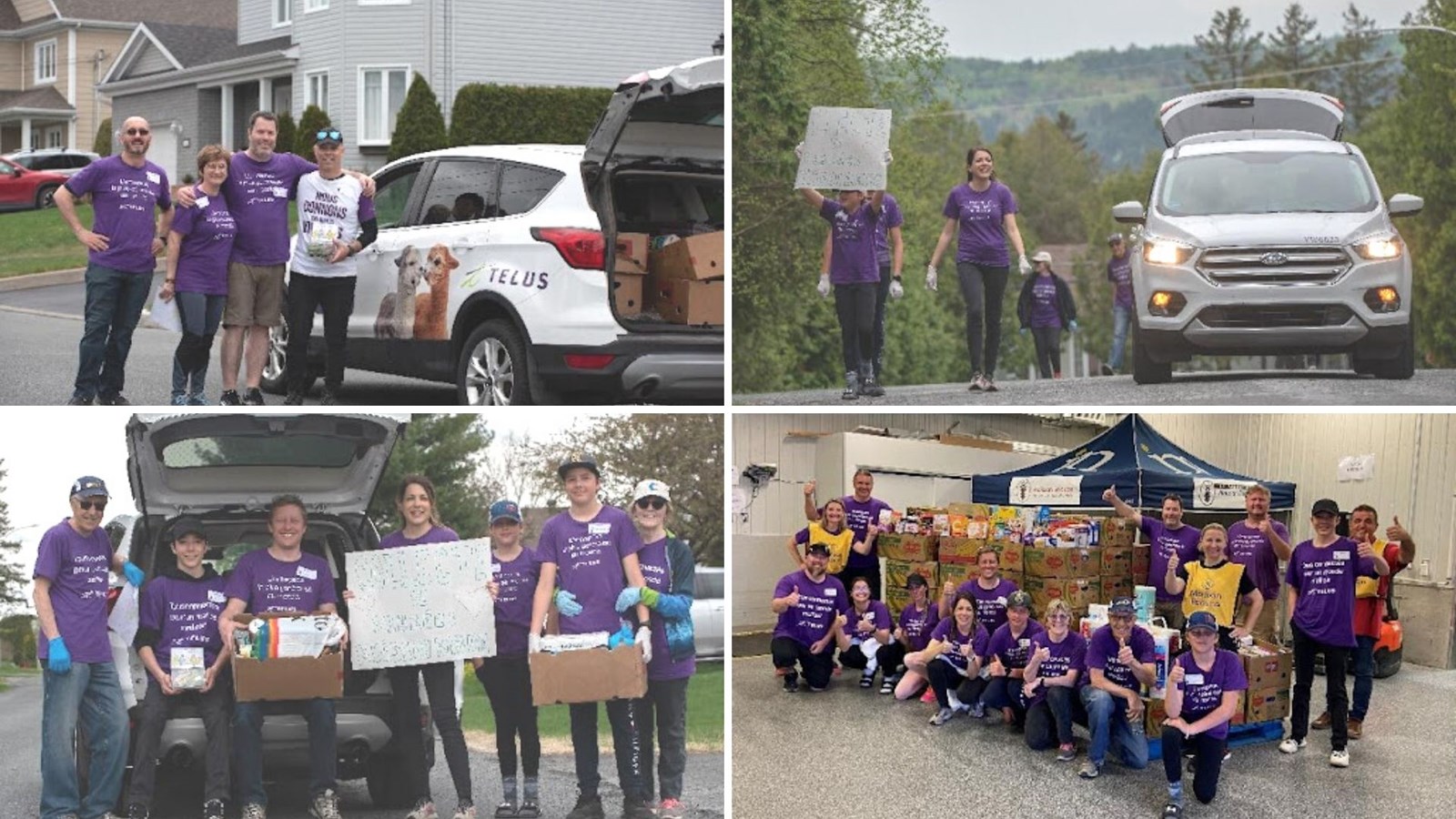 Collecte mobile TELUS: plus de 1 000 kilogrammes de denrées amassées