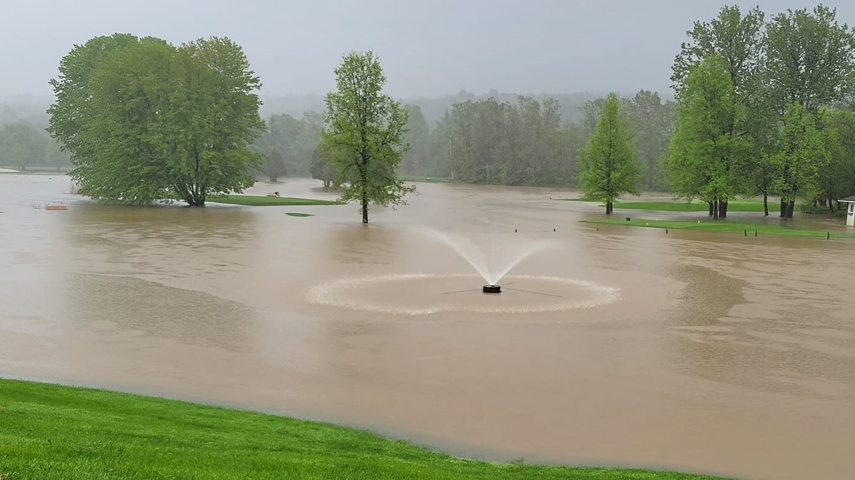 Les fortes pluies font des dégâts en Beauce
