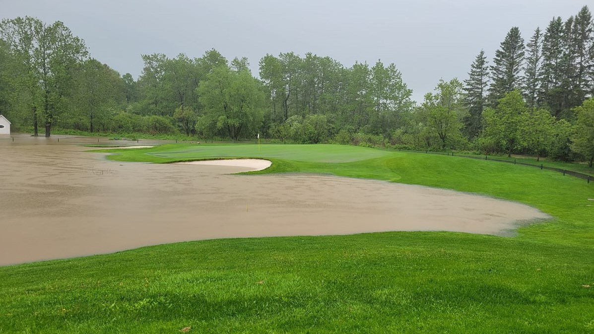 Les fortes pluies font des dégâts en Beauce