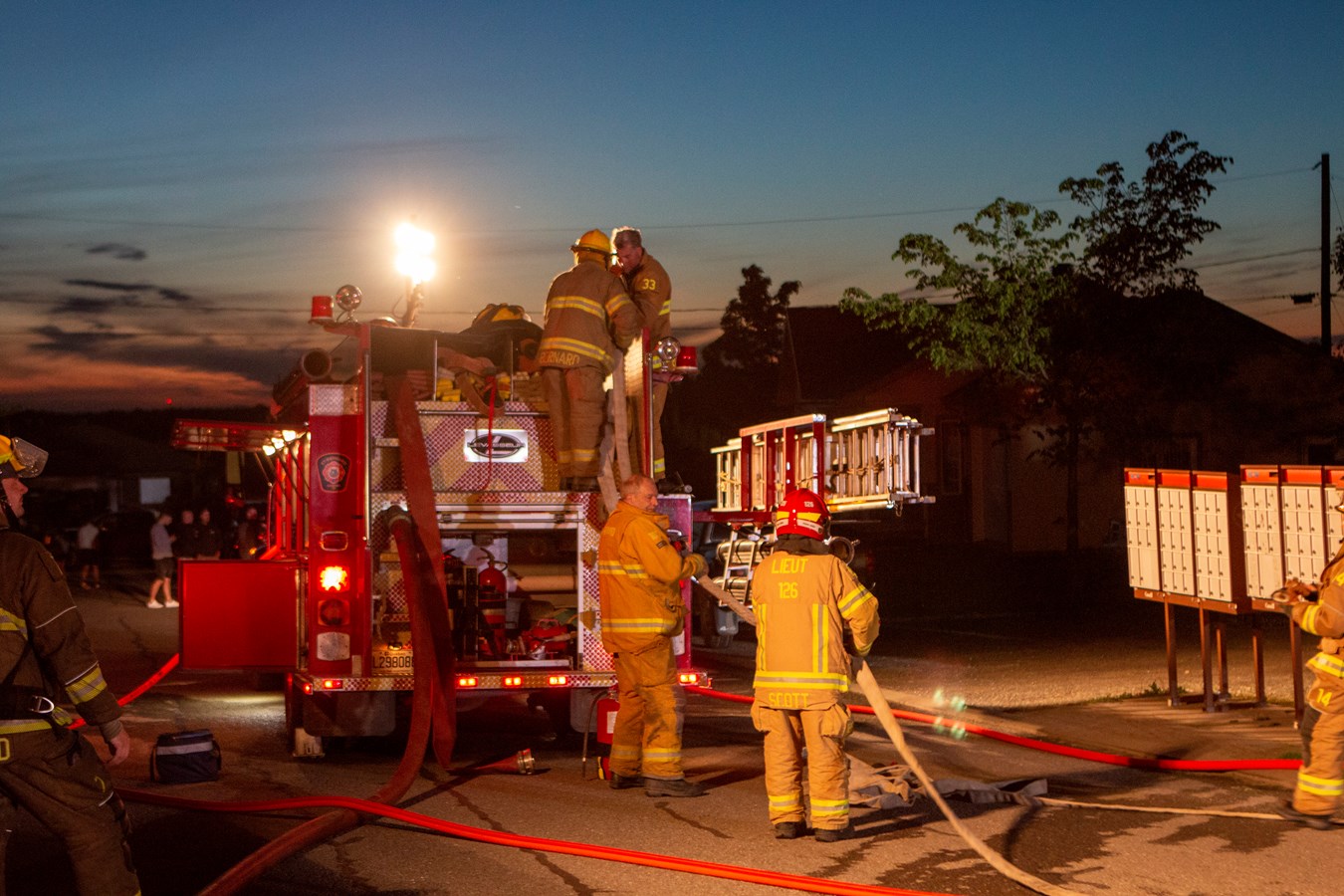 Feu de commerce à Saint-Bernard