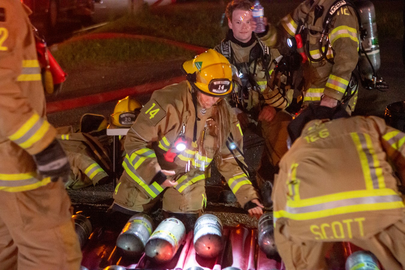 Feu de commerce à Saint-Bernard