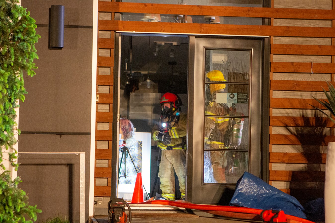 Feu de commerce à Saint-Bernard