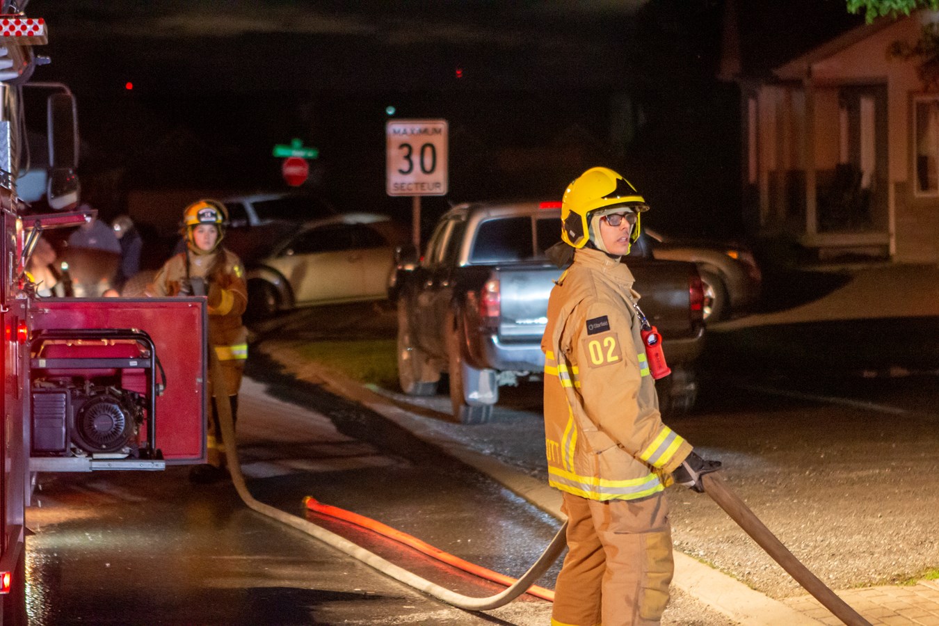 Feu de commerce à Saint-Bernard