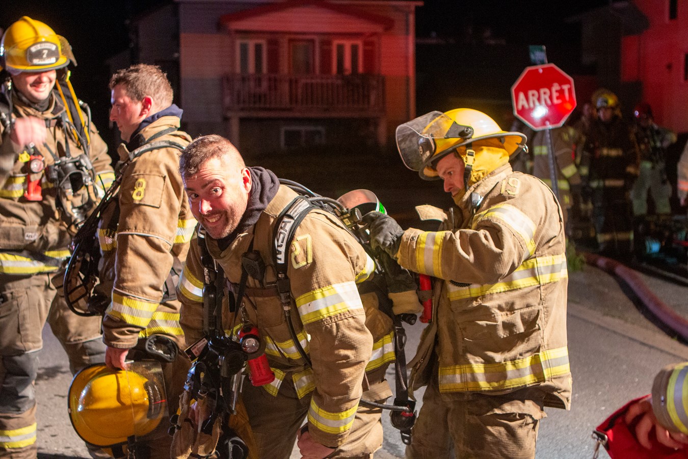 Feu de commerce à Saint-Bernard