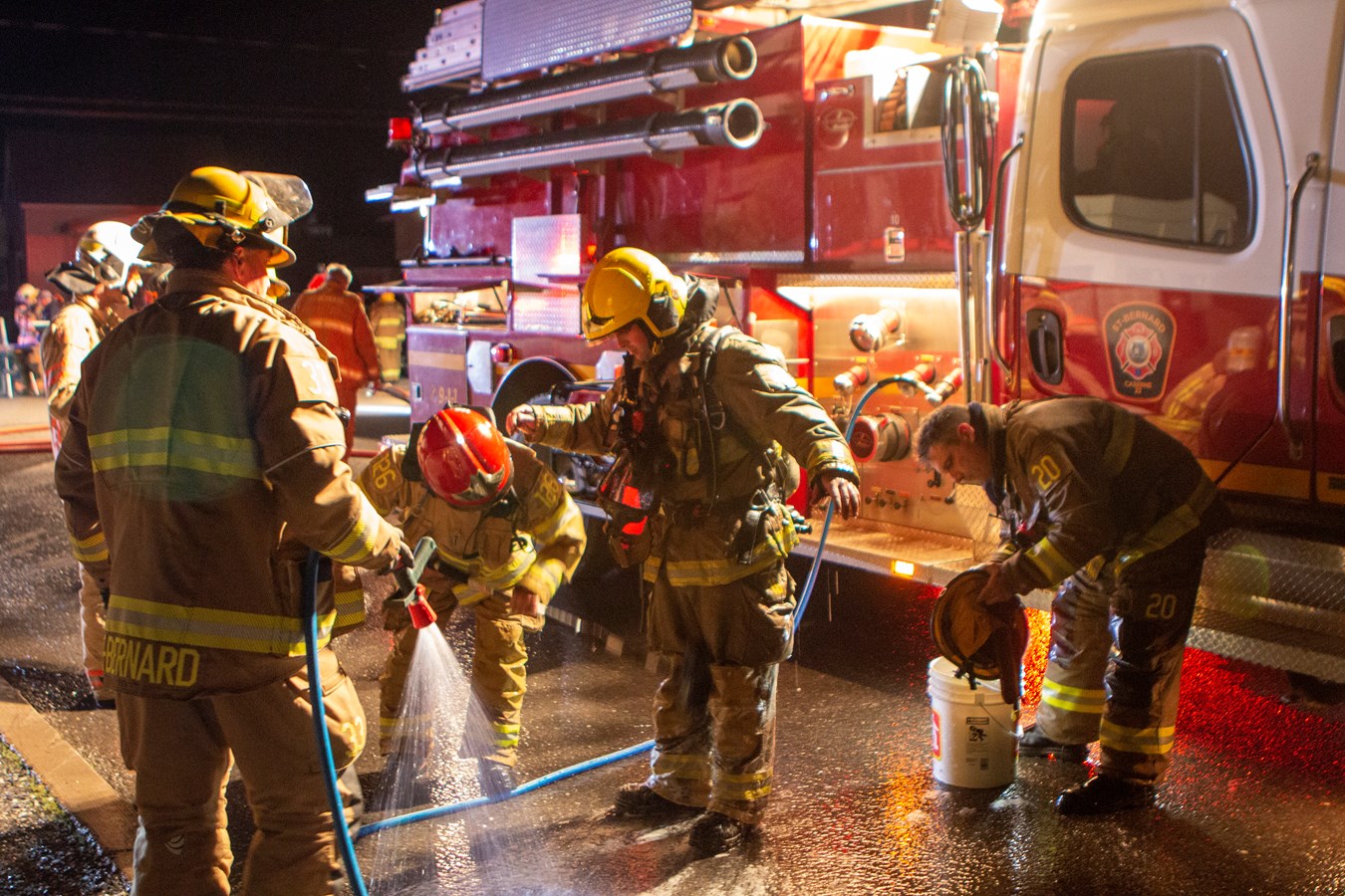 Feu de commerce à Saint-Bernard