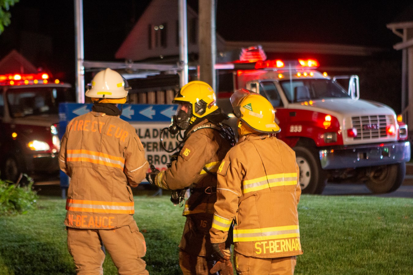 Feu de commerce à Saint-Bernard