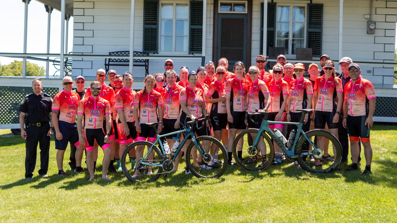 Un passage en Beauce du Tour cycliste des policiers de Laval