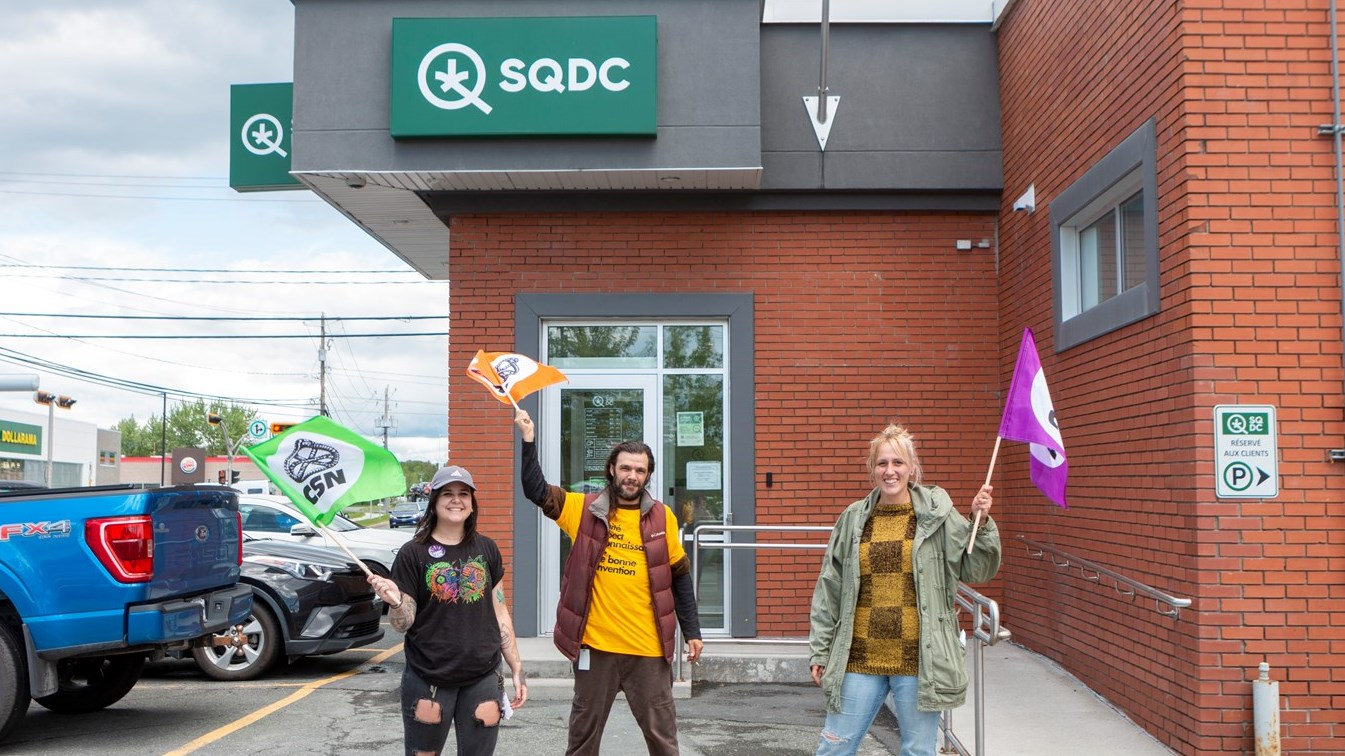 Les employés de la SQDC de Saint-Georges sont en grève