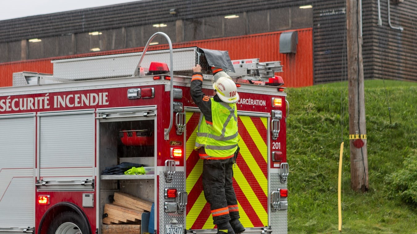 Collision entre deux voitures à Notre-Dame-des-Pins
