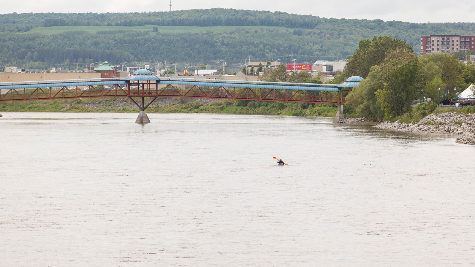 Gopal Ducharme a traversé Saint-Georges aujourd'hui