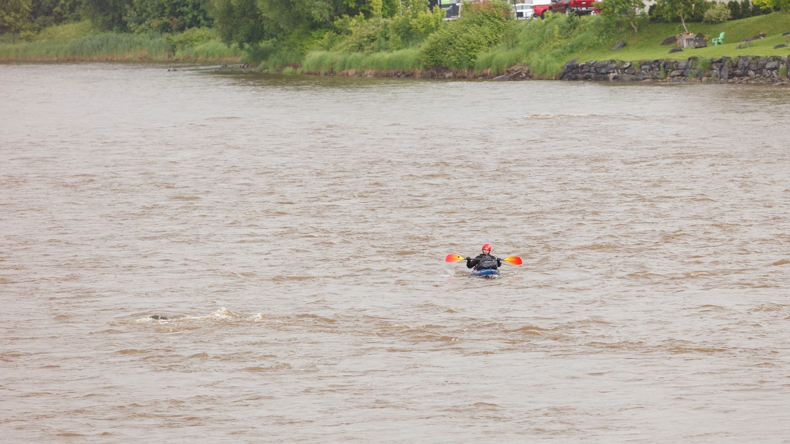 Gopal Ducharme a traversé Saint-Georges aujourd'hui