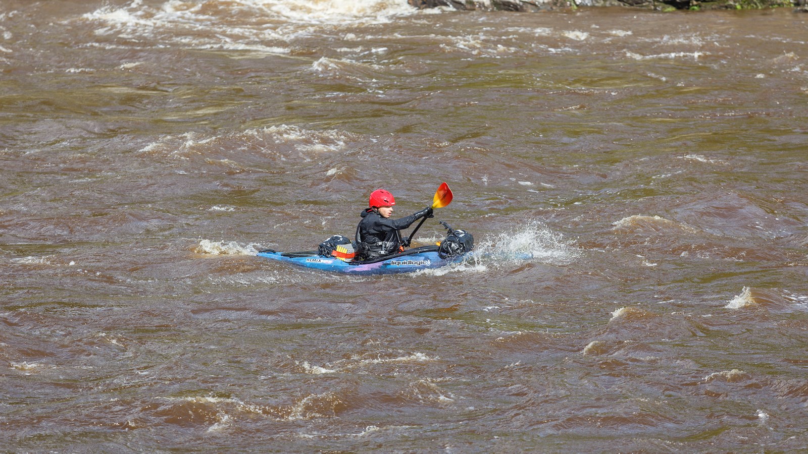 Gopal Ducharme a traversé Saint-Georges aujourd'hui