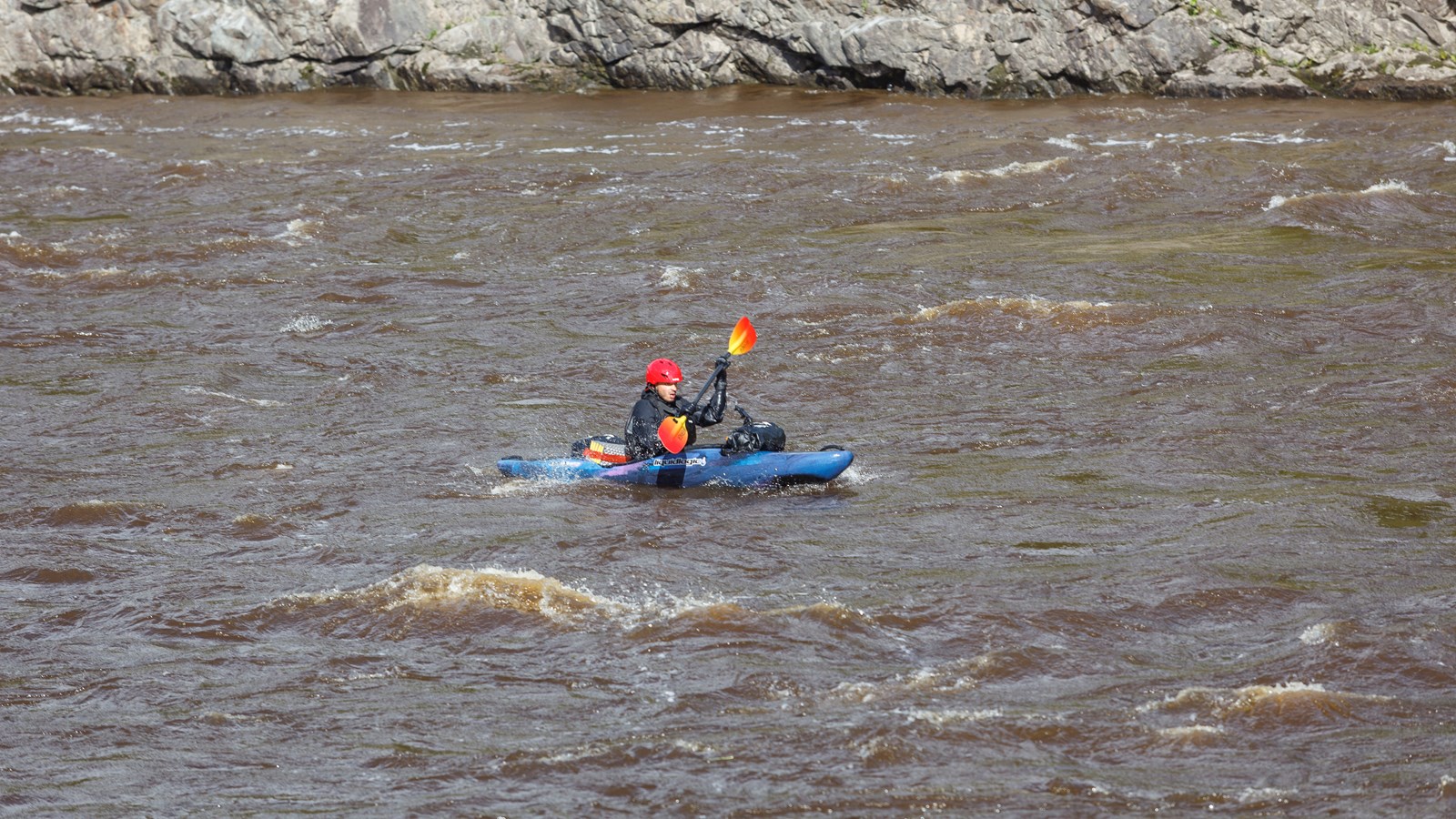 Gopal Ducharme a traversé Saint-Georges aujourd'hui