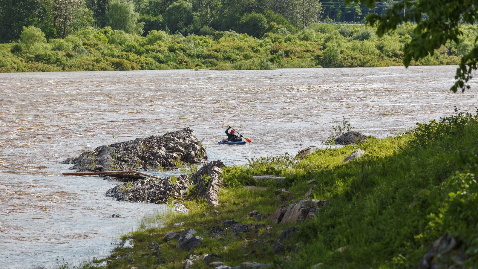 Gopal Ducharme a traversé Saint-Georges aujourd'hui