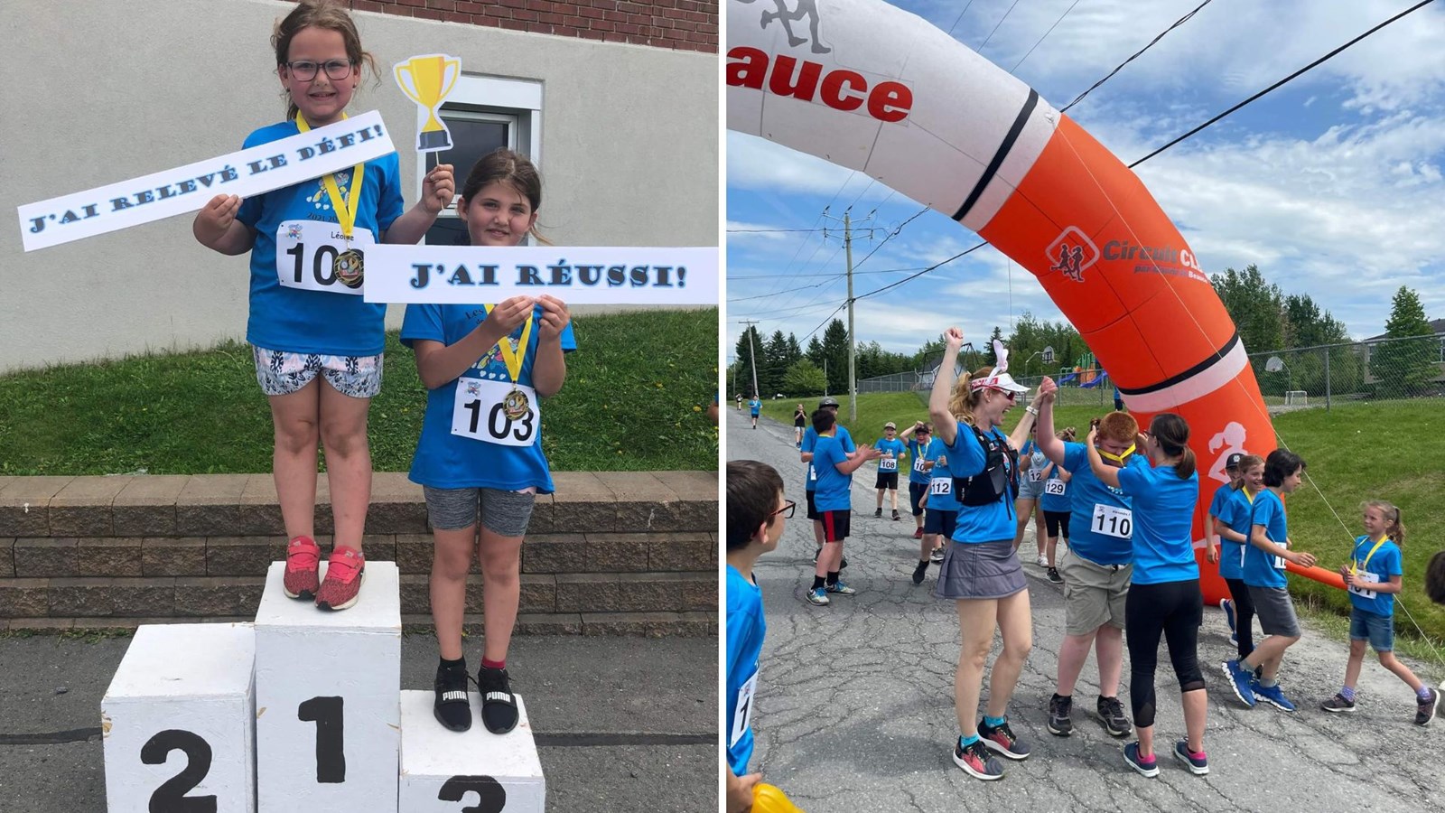 L'école primaire de Saint-Robert-Bellarmin a organisé une course
