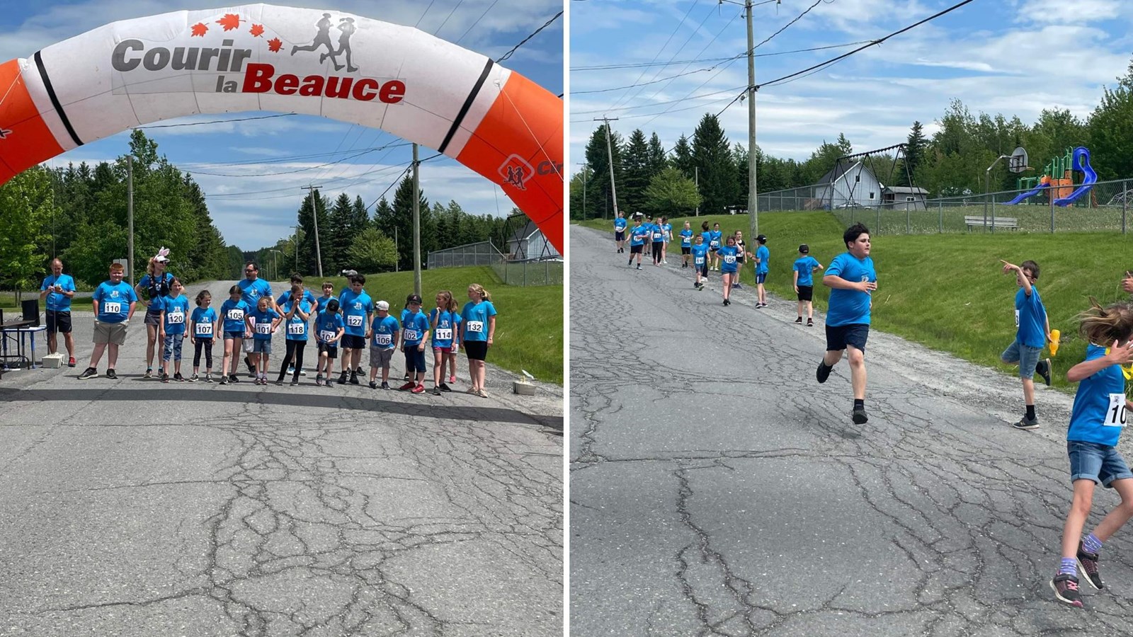 L'école primaire de Saint-Robert-Bellarmin a organisé une course