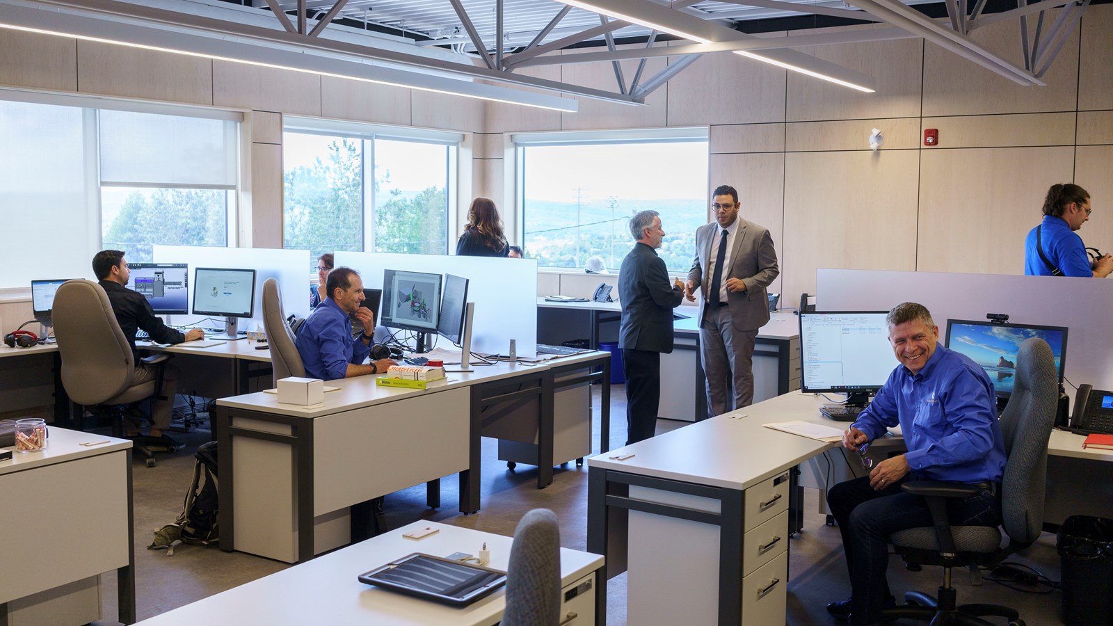 Les nouveaux bureaux sur la mezzanine