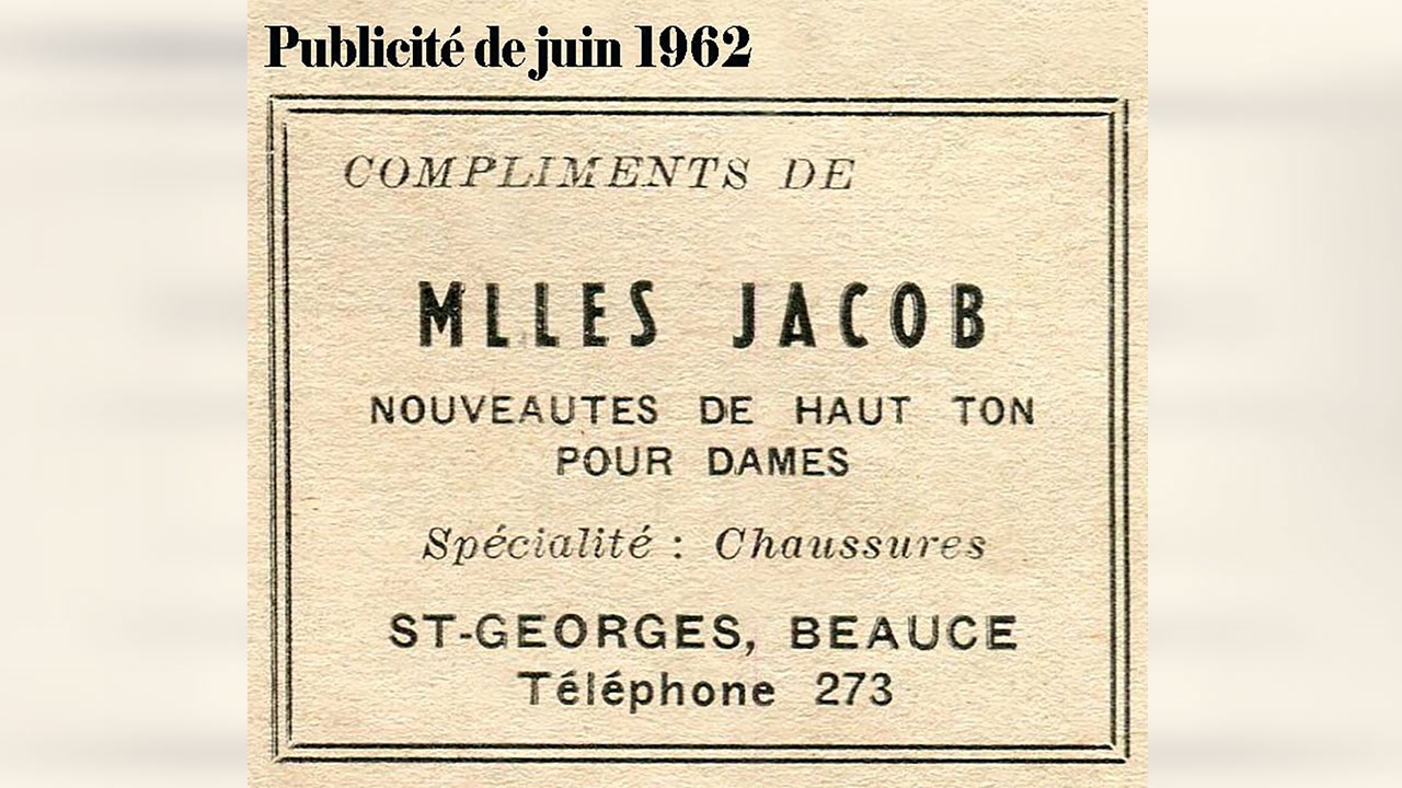 Avez-vous connu le magasin de Mlles Jacob
