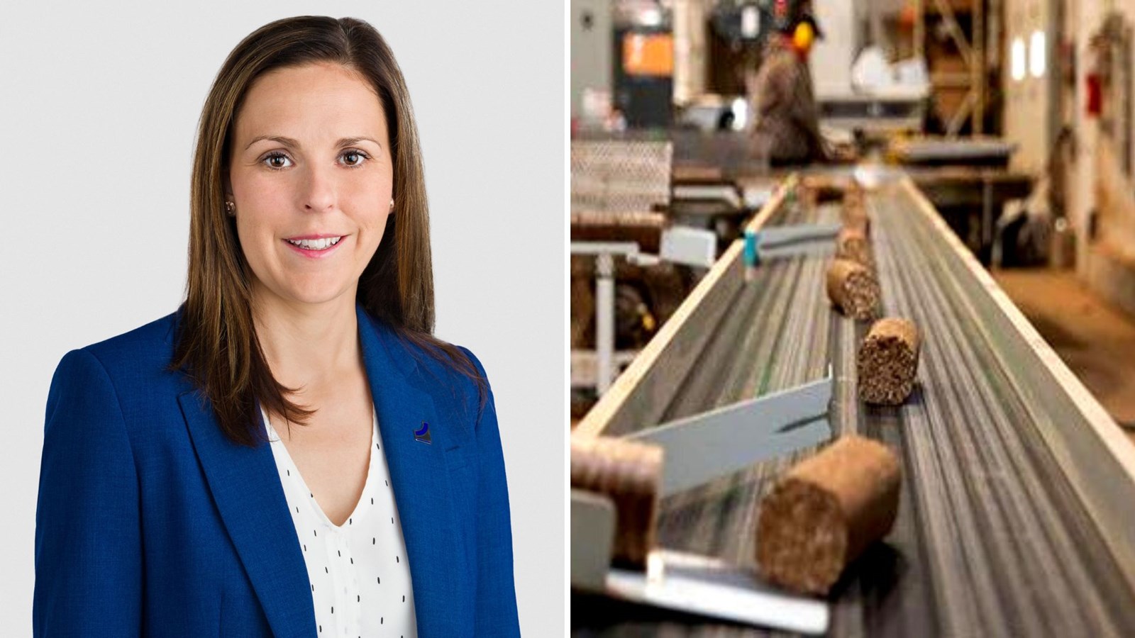 Photo de gauche: la directrice régionale d'Investissement Québec, Véronique Cloutier.