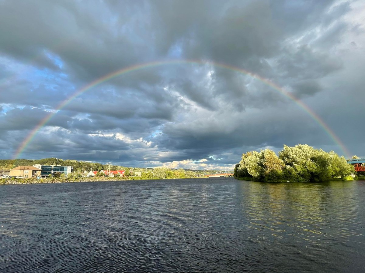 Arc-en-ciel au dessus de Saint-Georges.