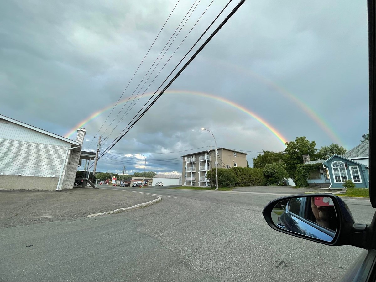 Double arc-en-ciel au dessus de Saint-Georges.