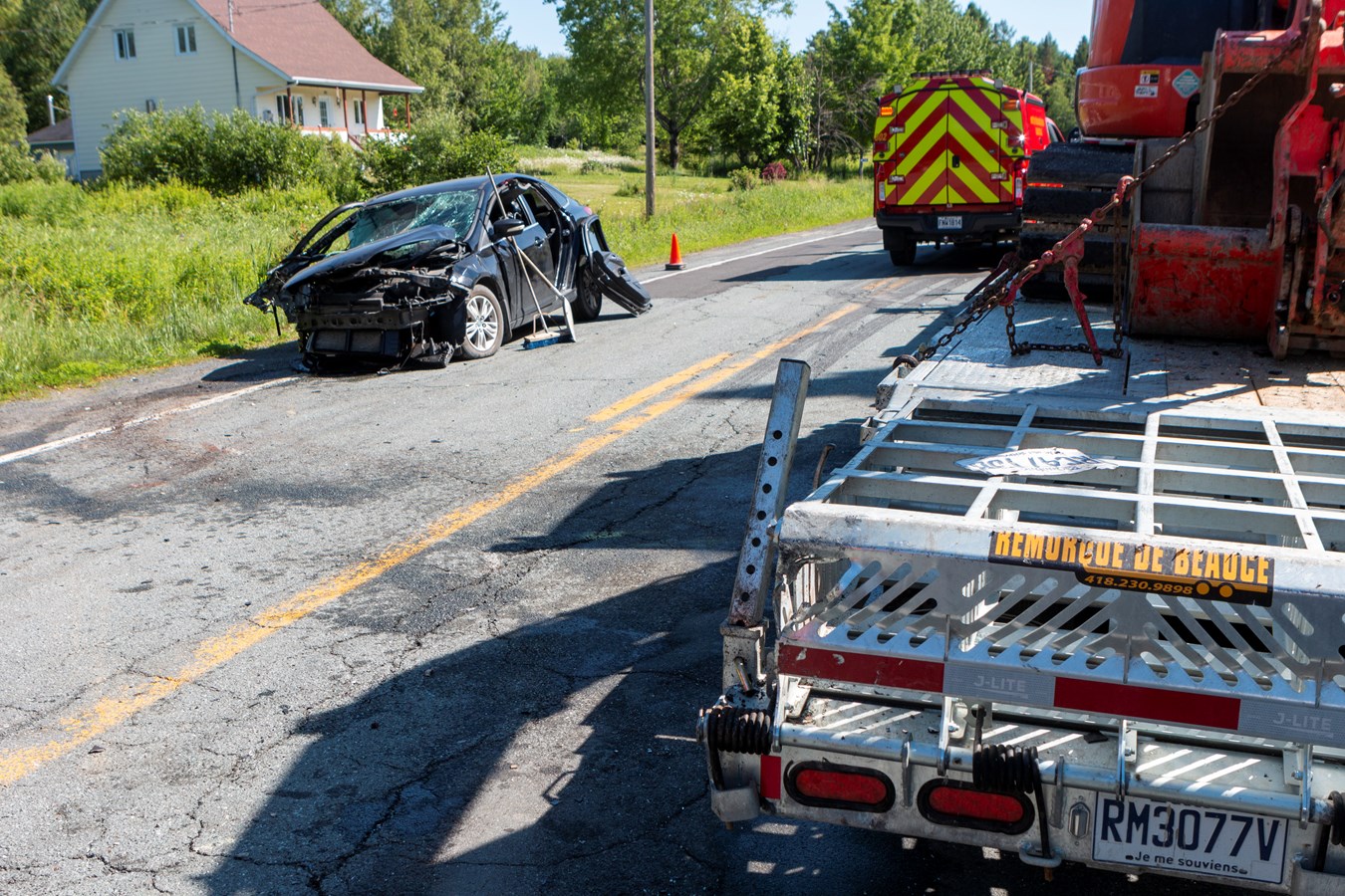 Accident Route du Golf Beauceville