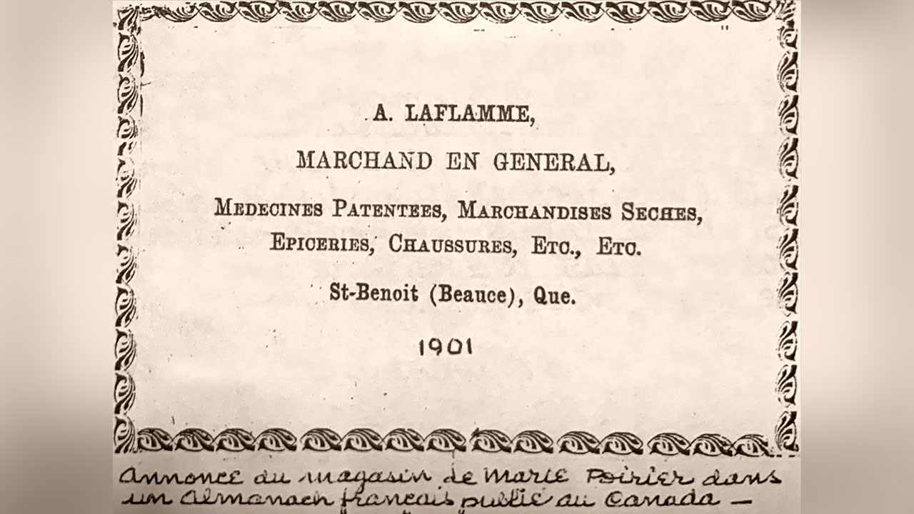 Marie Poirier, première femme marchande générale au Québec