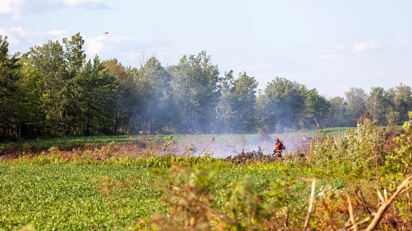 Feu de Broussaille Saint-Lambert-de-Lauzon