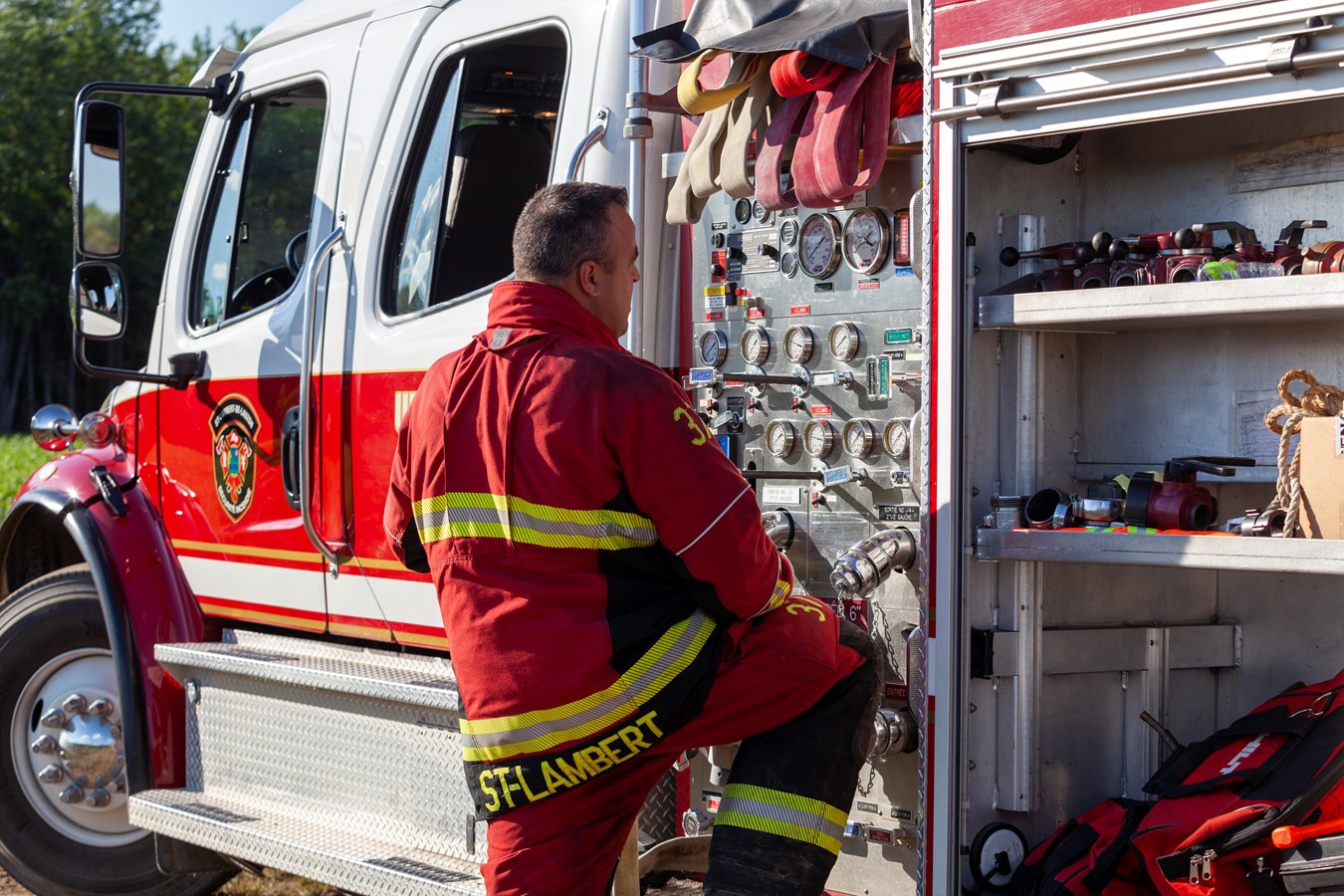 Feu de Broussaille Saint-Lambert-de-Lauzon