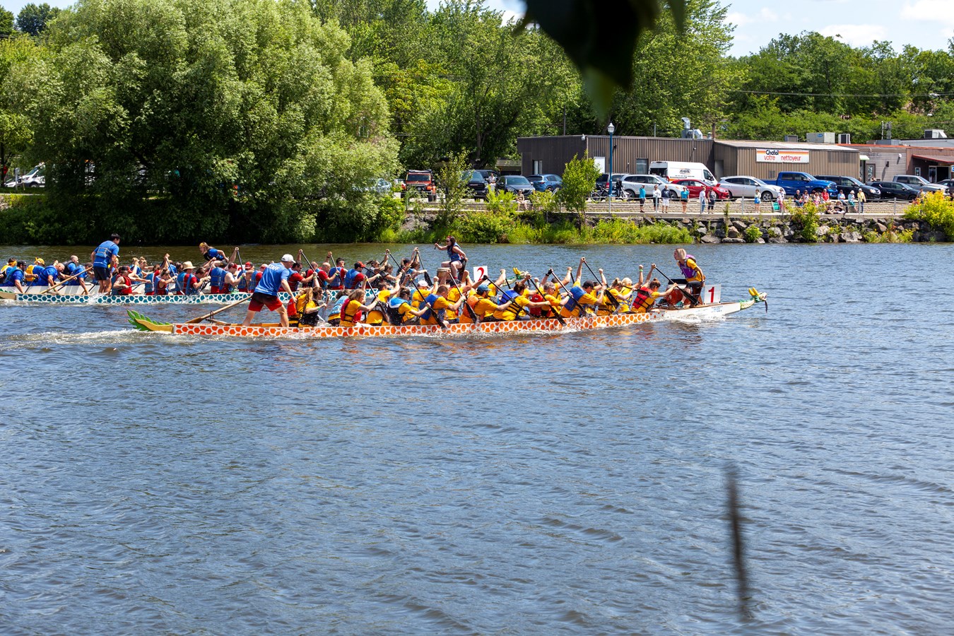 Près de 550 rameurs dans les bateaux-dragons à Saint-Georges