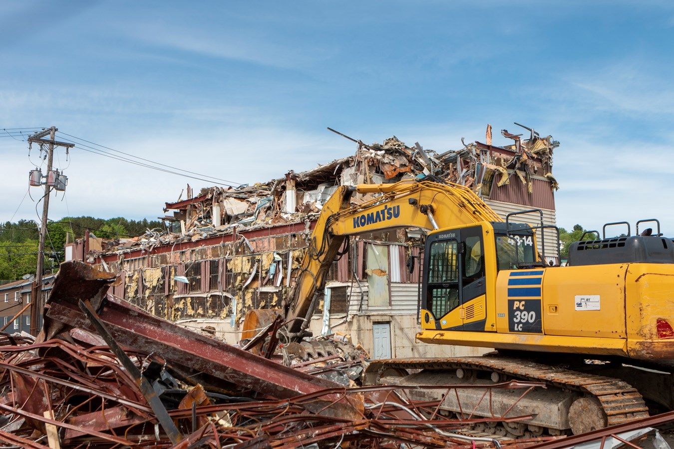 Un bâtiment détruit, mais les souvenirs restent