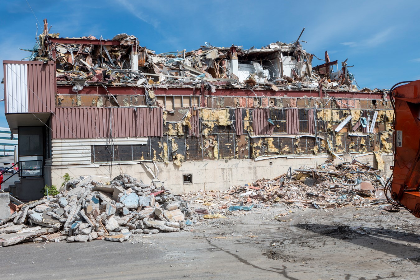 Un bâtiment détruit, mais les souvenirs restent