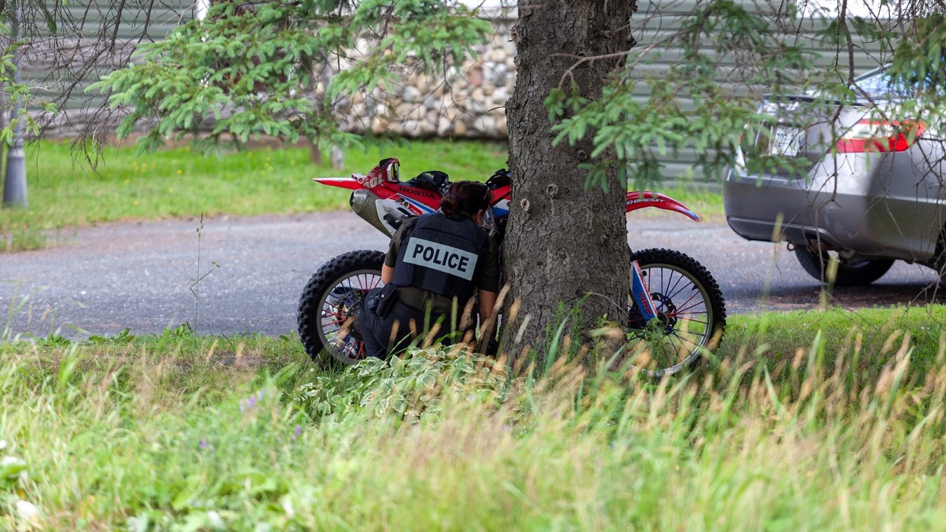 Un accident de motocross à Saint-René