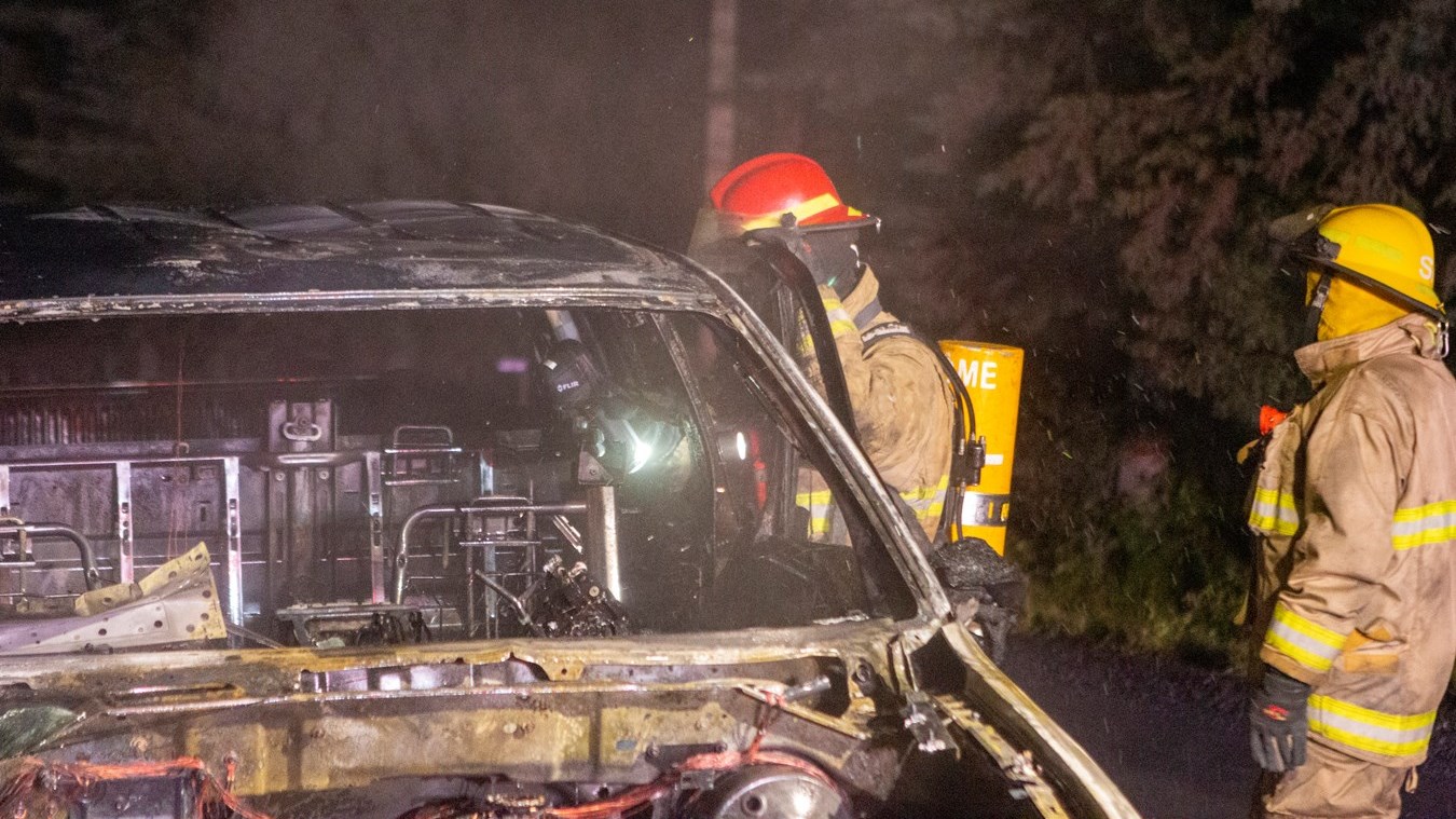 Un véhicule prend feu à Saint-Côme-Linière