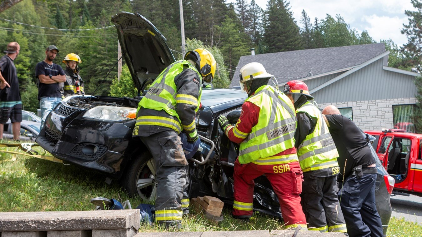 Une collision entre deux véhicules à Beauceville