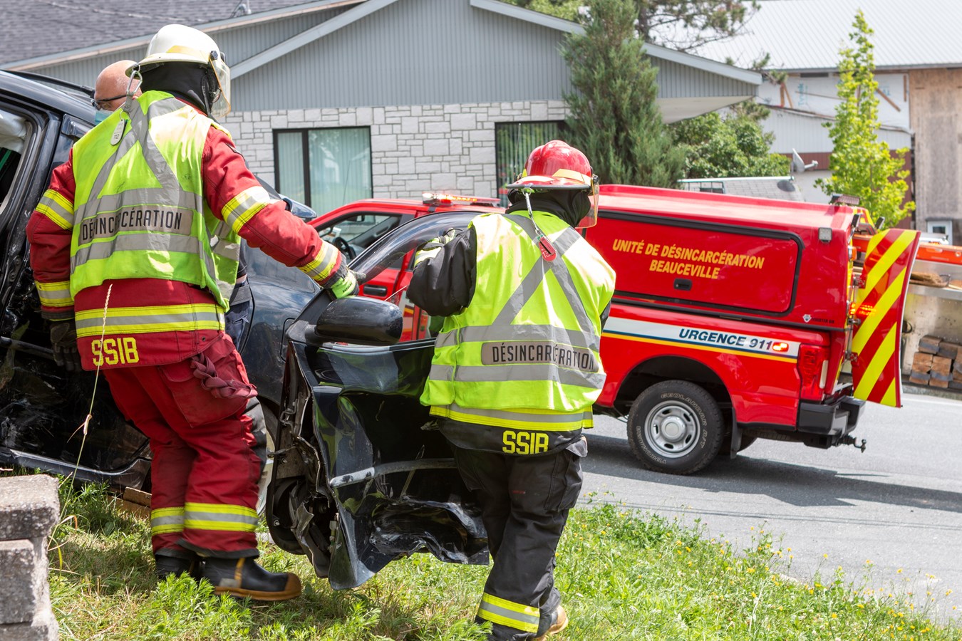 Une collision entre deux véhicules à Beauceville