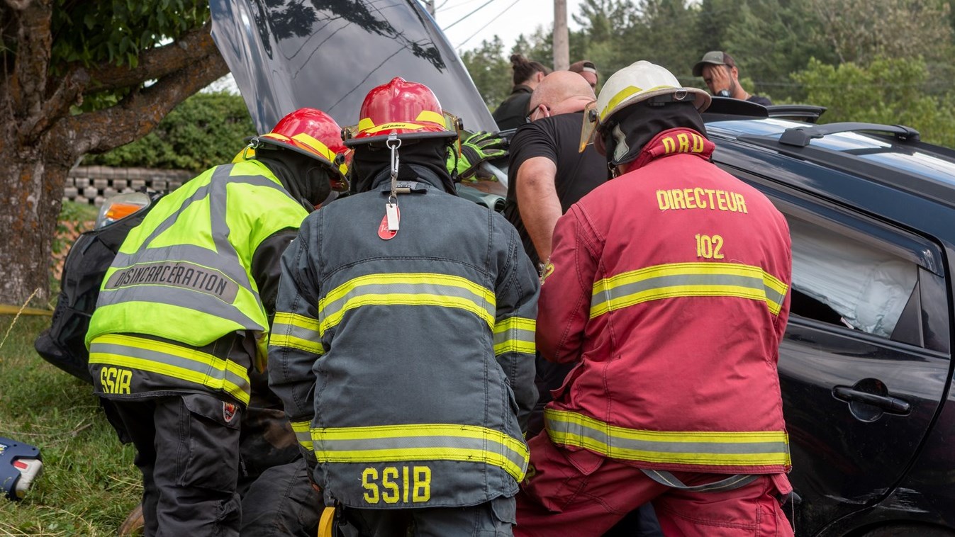 Une collision entre deux véhicules à Beauceville