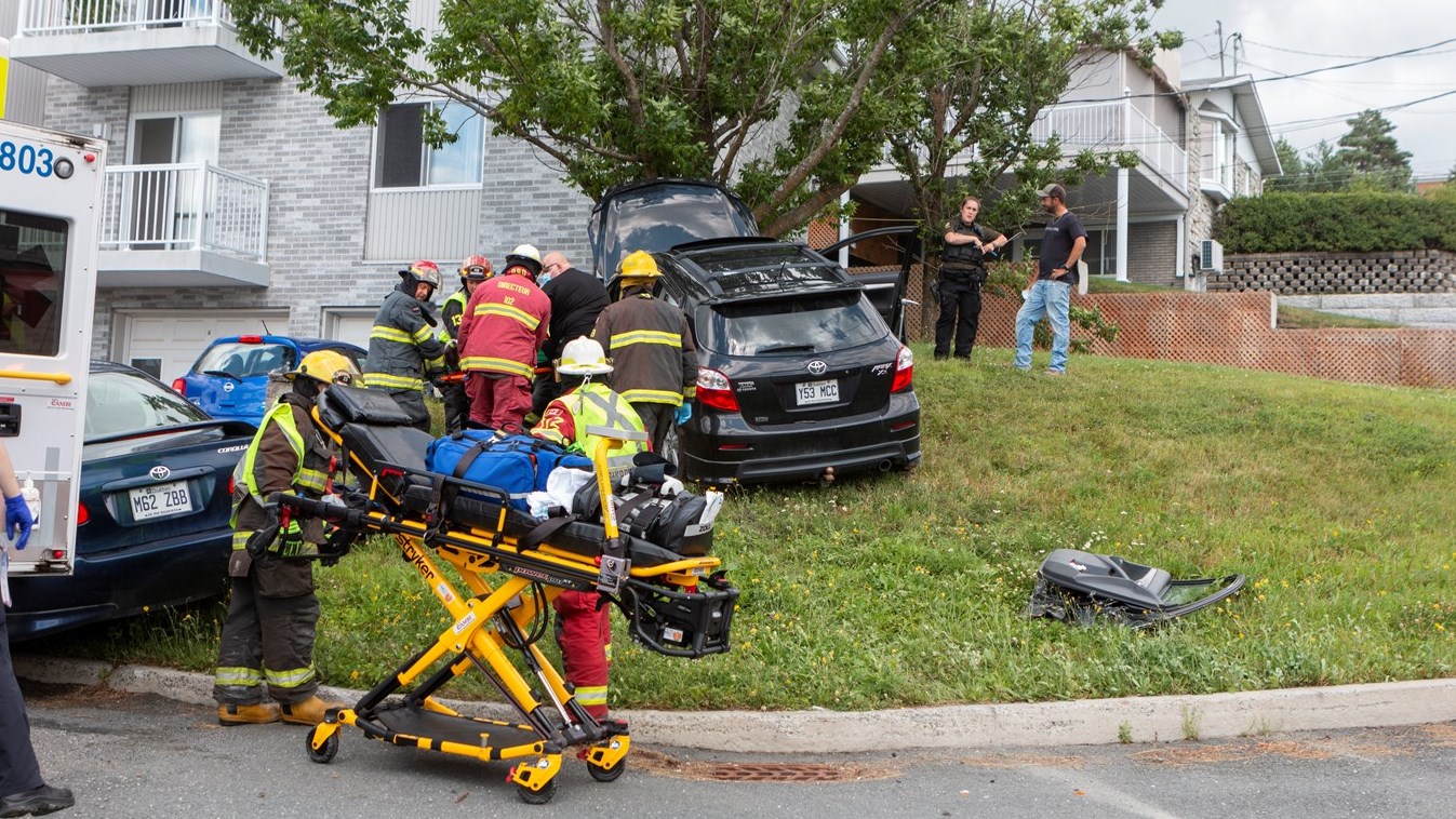 Une collision entre deux véhicules à Beauceville