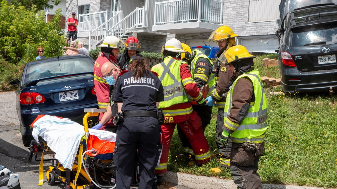 Une collision entre deux véhicules à Beauceville
