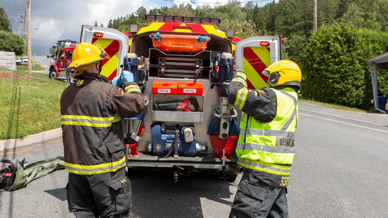 Une collision entre deux véhicules à Beauceville