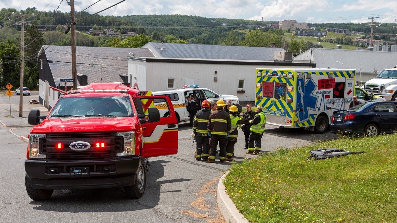 Une collision entre deux véhicules à Beauceville