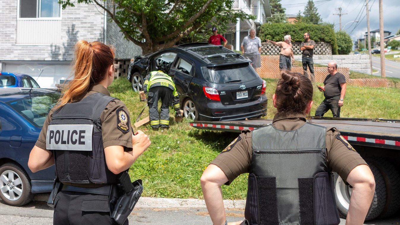Une collision entre deux véhicules à Beauceville