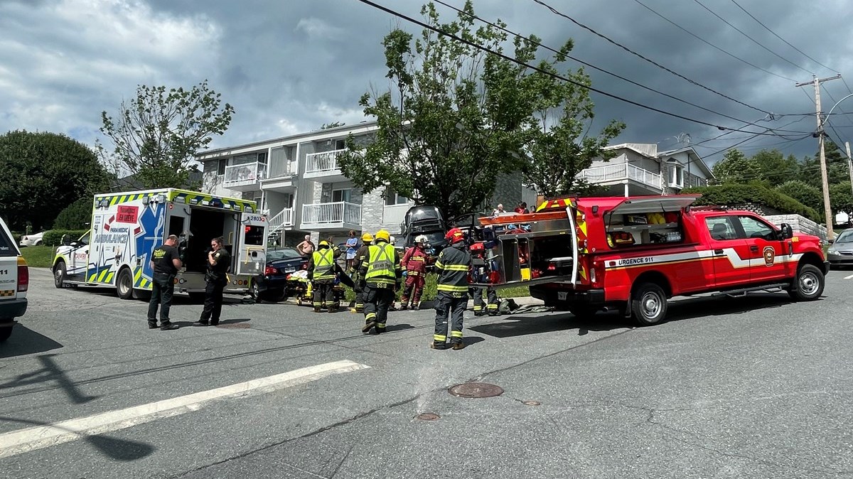 Une collision entre deux véhicules à Beauceville